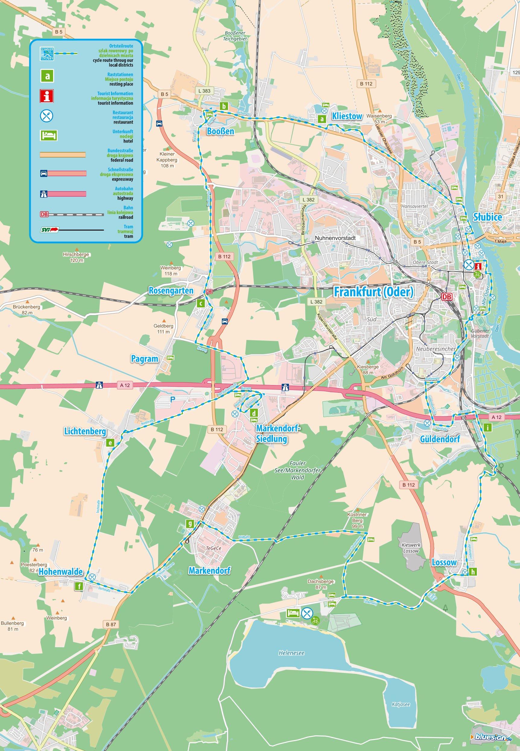 Ortsteilroute Gesamtkarte