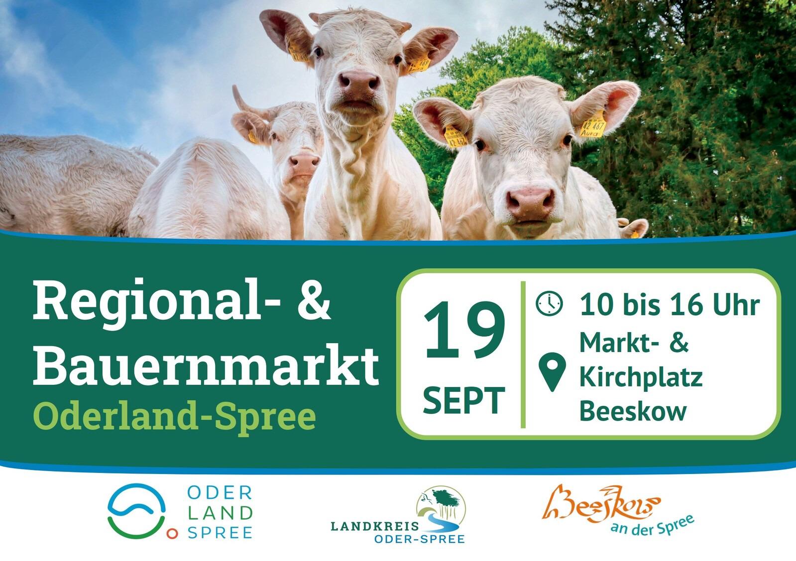 Plakat zum 4. Regional- und Bauernmarkt Oderland-Spree