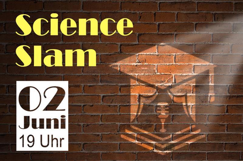 Event teaser for the Science Slam on 2 June in Fürstenwalde
