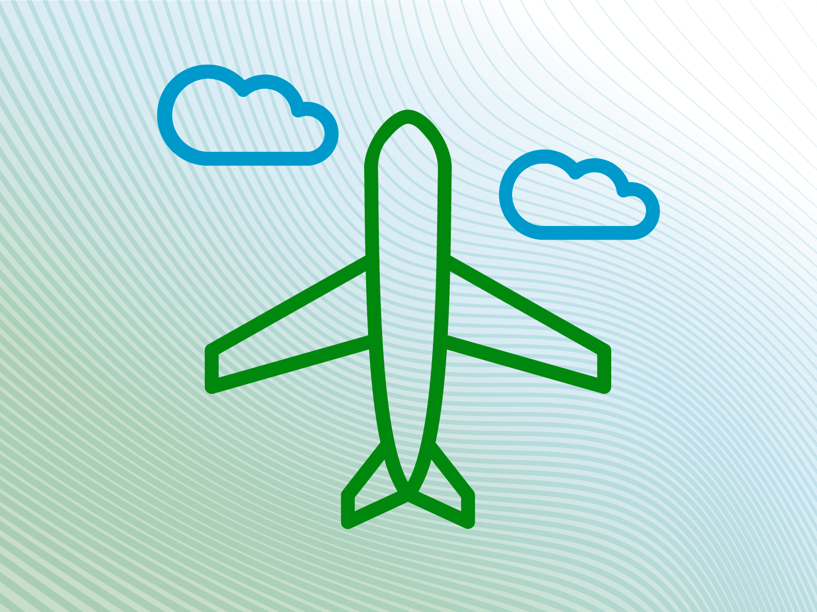 Grafik eines Flugzeuges