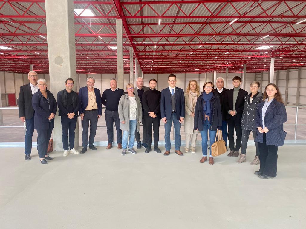 Group picture of the regional economic development agencies at the 4th network meeting at the Alcaro LogPlaza Frankfurt (Oder) © Oleksii Kysliak