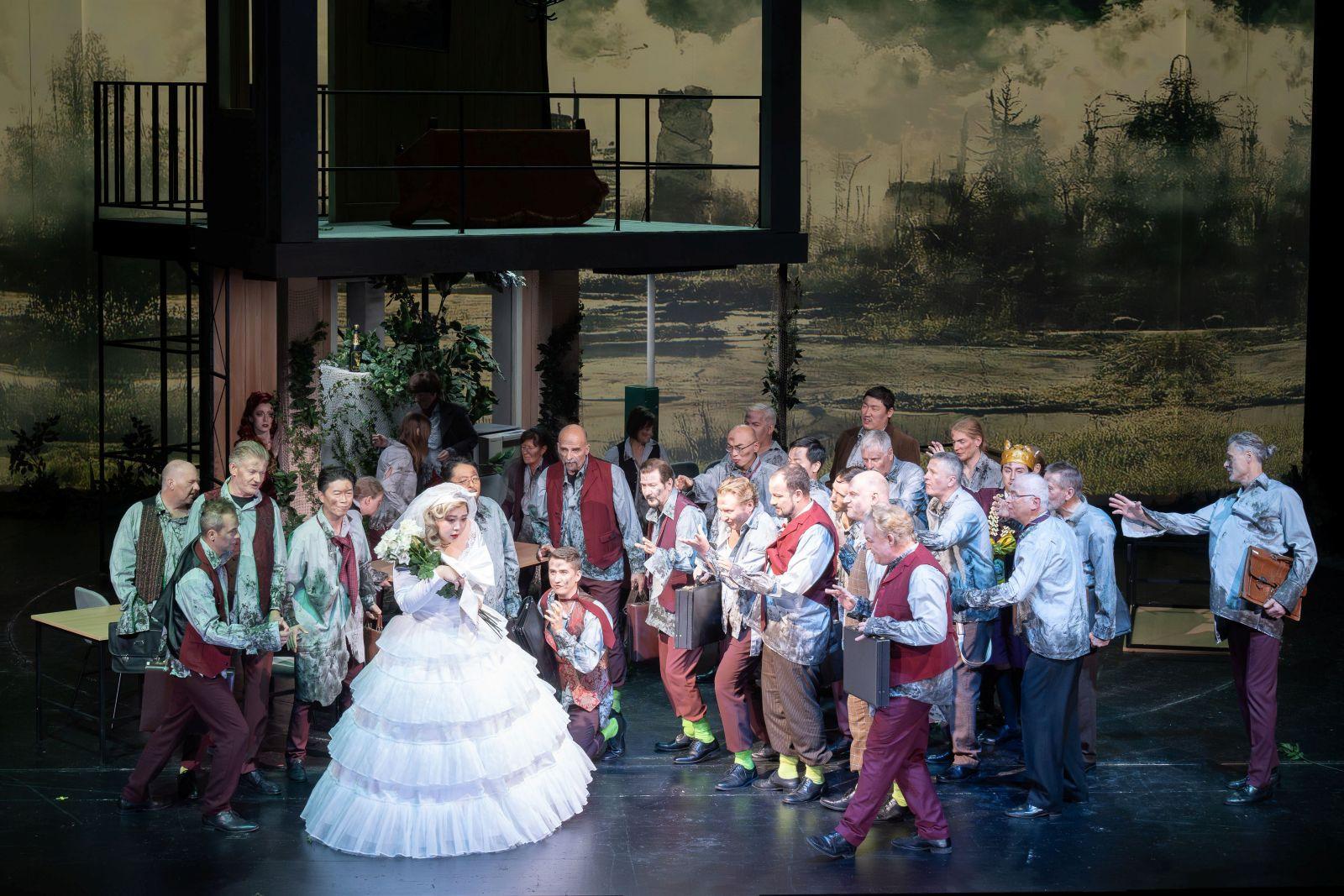 Bühnenszene aus der Oper "Der Freischütz"