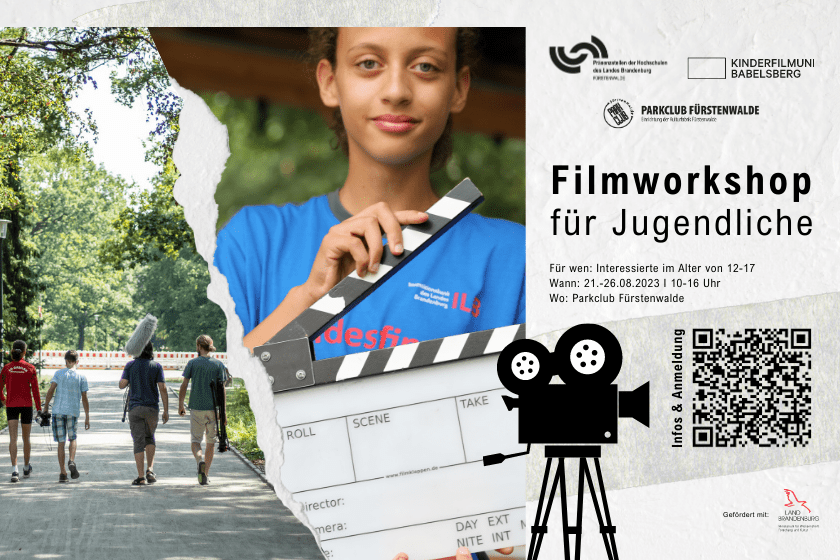 Zapowiedź warsztatów filmowych dla młodzieży w Parkclub Fürstenwalde