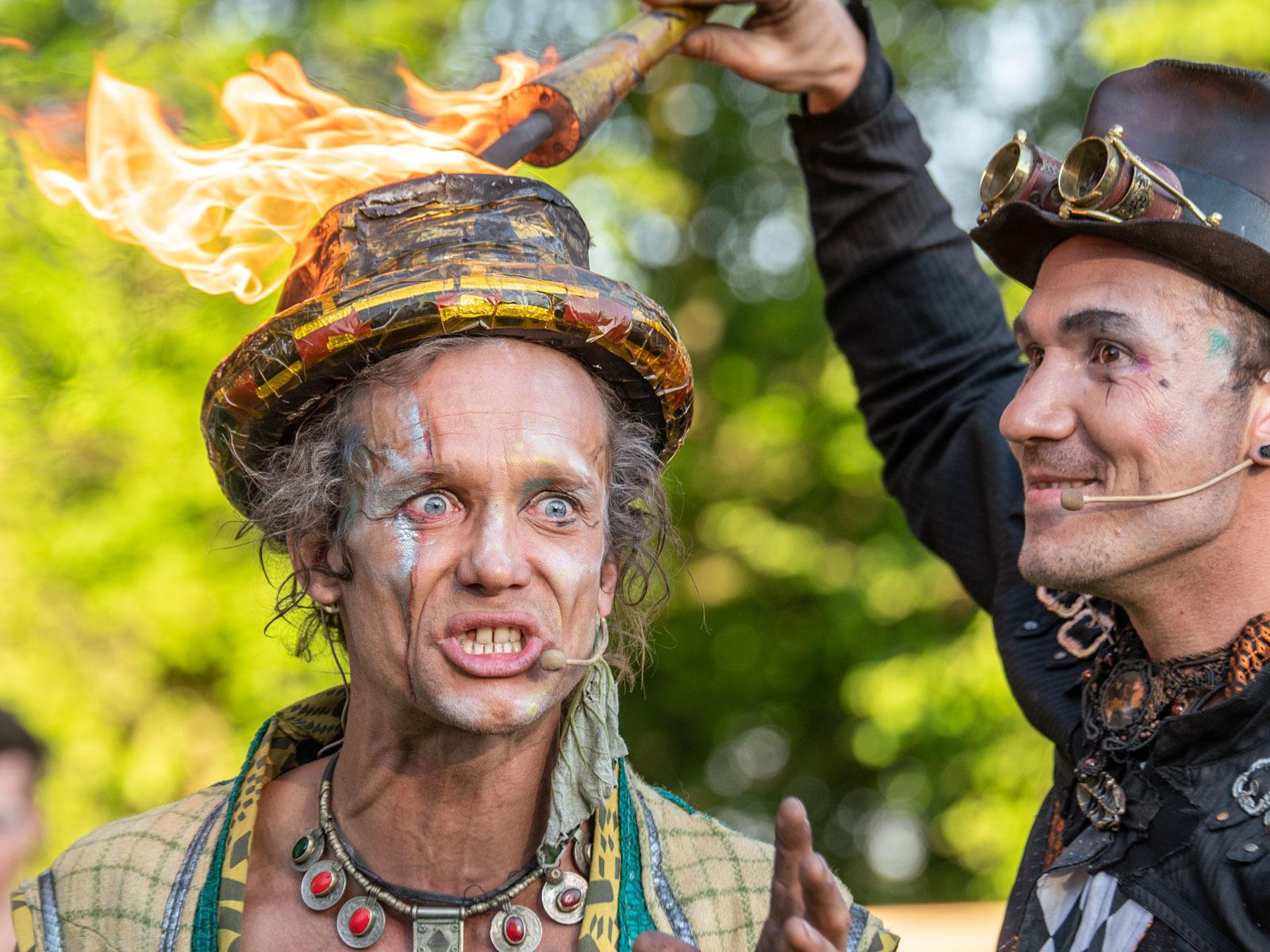 Fackel-Künstler beim Mittellaterfest © Carnica Spectaculi