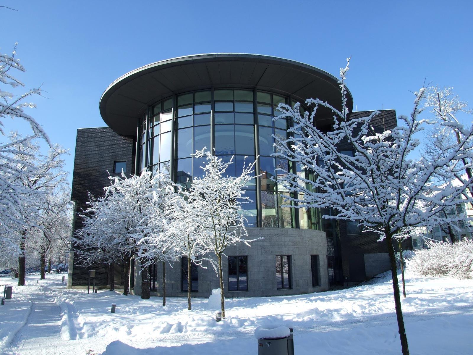 Das Kleist Forum im Schnee © Ute Schirmack