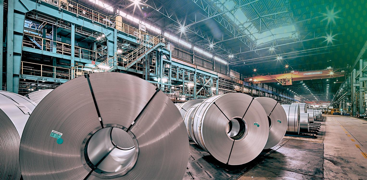 Finished coils of flat steel from Eisenhüttenstadt © Büssemeier/Jungblut