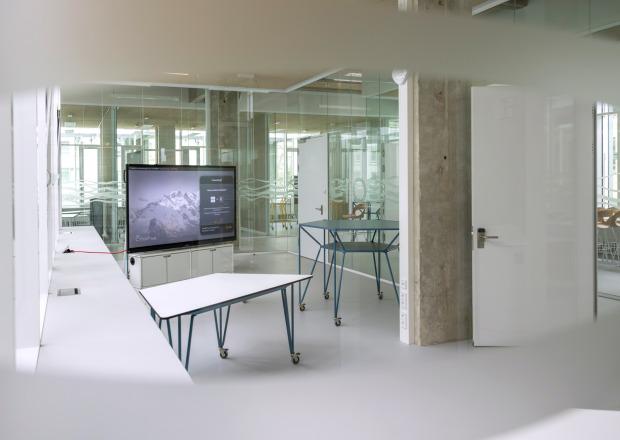 Viadrina Coworking Space Technik Carrels © Viadrina/Heide Fest