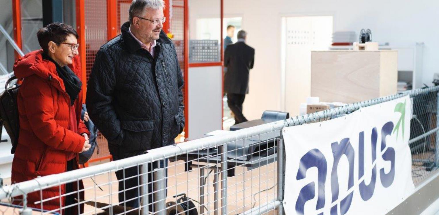 Impressionen vom Unternehmensbesuch bei der Apus © Agentur für Arbeit Frankfurt (Oder)