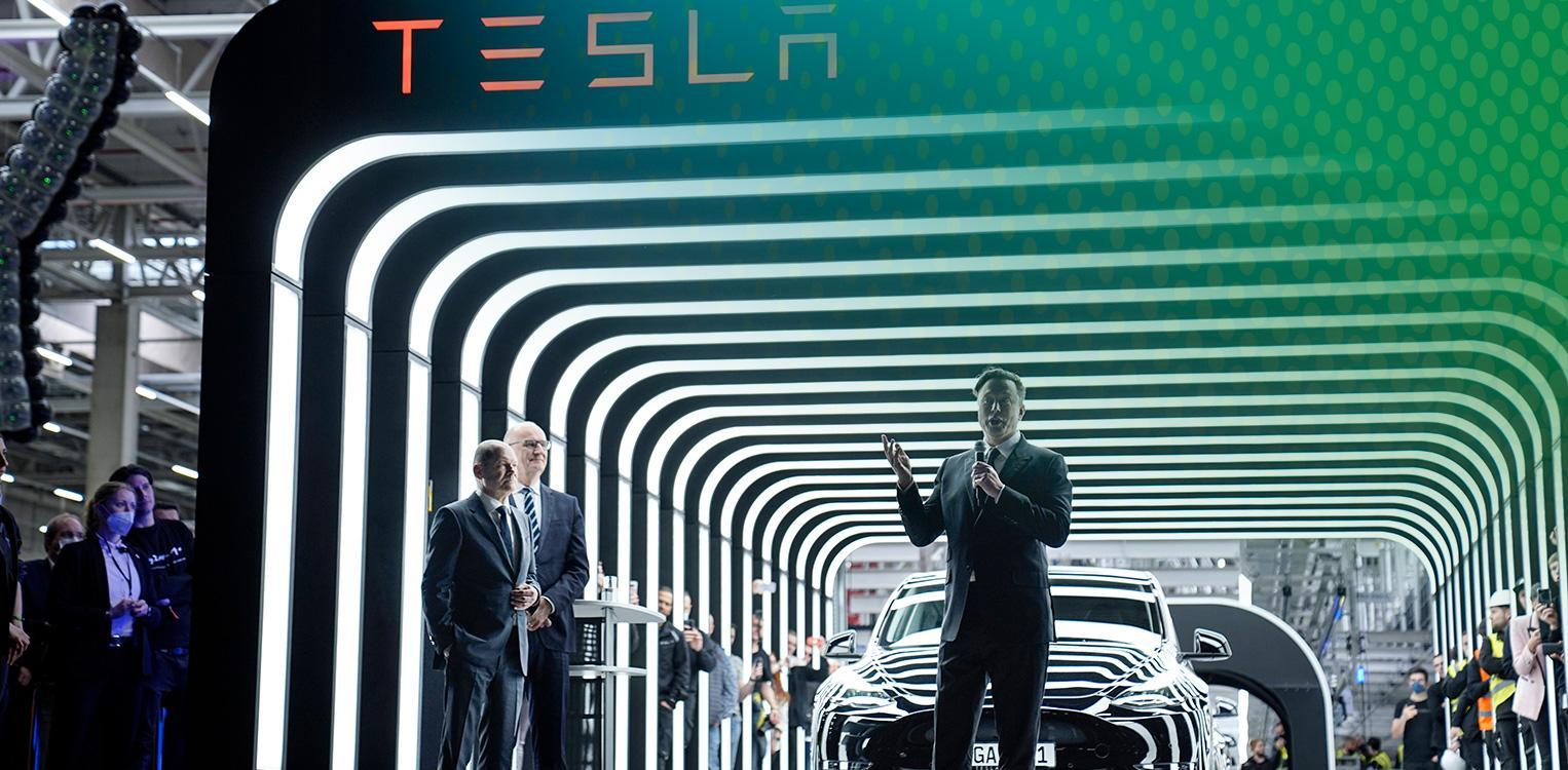 Eröffnung der Tesla Gigafactory Berlin-Brandenburg in Grünheide (Mark) mit Elon Musk © IMAGO/Political Moments
