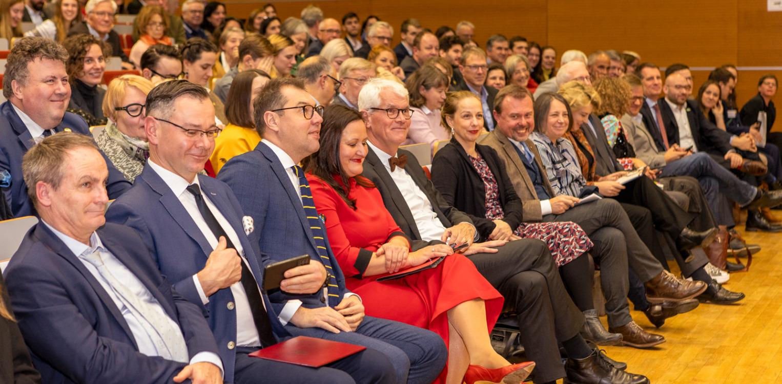 Audience at the opening of the Viadrina Center of Polish and Ukrainian Studies © Viadrina/Heide Fest