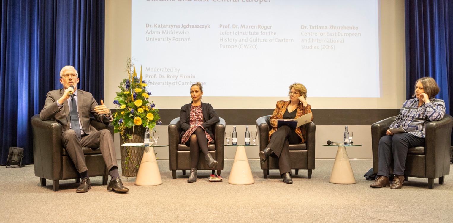 Podiums-Diskussion bei der Eröffnung des Viadrina Centers of Polish and Ukrainian Studies © Viadrina/Heide Fest