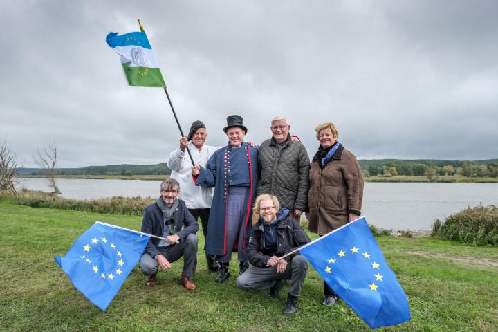 Akteure für das Europäische Kulturerbe-Siegel Frank Schütz, Horst Wilke, Michael Böttcher, Gudrun Wendt, Tobias Hartmann