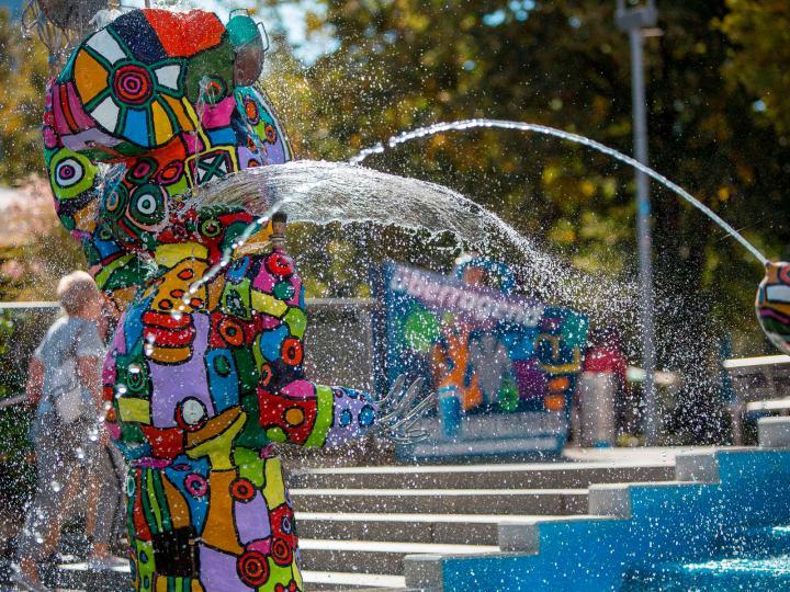 Bunte Skulptur in Frankfurt (Oder) © Stadtmarketing Frankfurt (Oder)