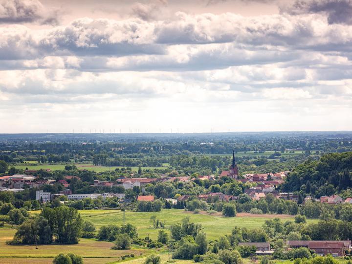 Widok na Bad Freienwalde z wieży Bismarcka © Seenland Oder-Spree/Florian Läufer