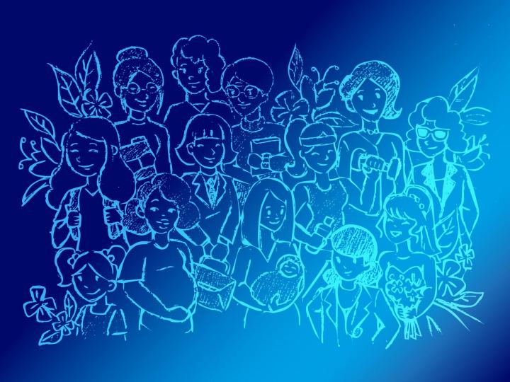 Illustration unterschiedlicher Frauen im Comicstil © Heyli Jiménez/Pixabay
