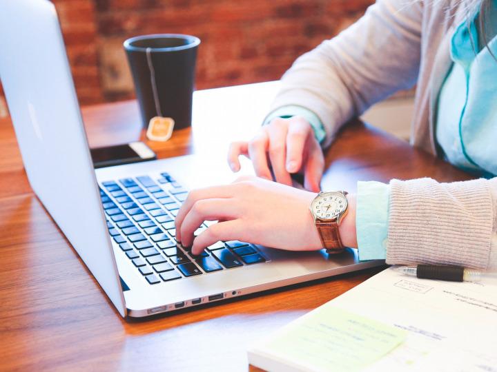 A person working on a laptop © StartupStockPhotos/Pixabay