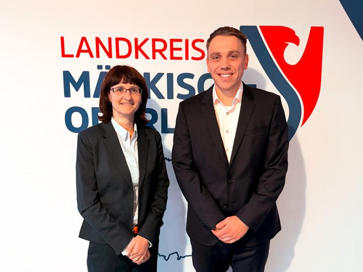 Bianka Boss und Danny Jenssen © Landkreis Märkisch-Oderland