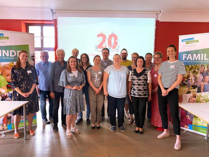 A group photo taken during the first citizens' dialog © Bündnis für Familie Frankfurt (Oder)