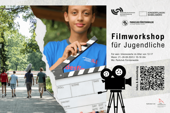Vorschau-Teaser zum Filmworkshop für Jugendliche im Parkclub Fürstenwalde