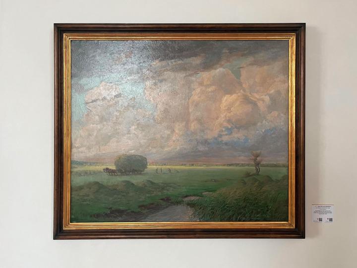 Obraz "Sturm über den Oderwiesen" autorstwa Carla Alexandra Brendela (1877–1945), 1928, olej na płótnie © Sonja Michaels