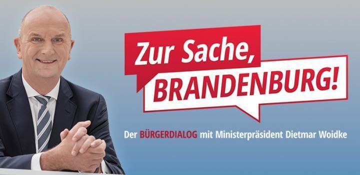 Ministerpräsident Dietmar Woidke lädt ein: „Zur Sache, Brandenburg“